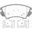 Jeu de 4 plaquettes de frein avant OPEN PARTS BPA1375.12 - Visuel 1
