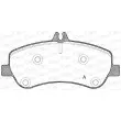 Jeu de 4 plaquettes de frein avant OPEN PARTS BPA1377.00 - Visuel 1