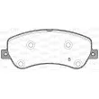 Jeu de 4 plaquettes de frein avant OPEN PARTS BPA1377.00 - Visuel 2
