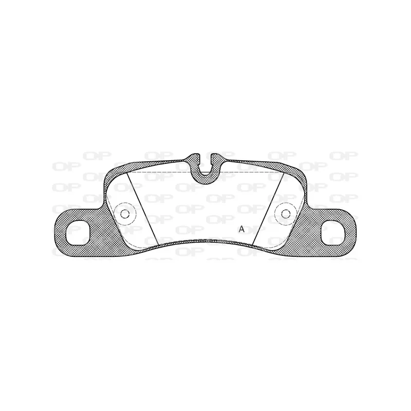Jeu de 4 plaquettes de frein arrière OPEN PARTS BPA1379.00
