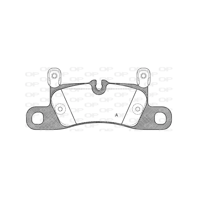 Jeu de 4 plaquettes de frein arrière OPEN PARTS BPA1379.20
