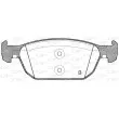 Jeu de 4 plaquettes de frein avant OPEN PARTS BPA1384.02 - Visuel 2