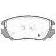 Jeu de 4 plaquettes de frein avant OPEN PARTS BPA1385.02 - Visuel 2