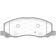 Jeu de 4 plaquettes de frein avant OPEN PARTS BPA1386.02 - Visuel 1