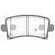 Jeu de 4 plaquettes de frein arrière OPEN PARTS BPA1388.04 - Visuel 1
