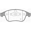 Jeu de 4 plaquettes de frein avant OPEN PARTS BPA1389.00 - Visuel 1