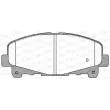 Jeu de 4 plaquettes de frein avant OPEN PARTS BPA1390.02 - Visuel 2