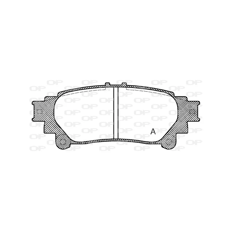 Jeu de 4 plaquettes de frein arrière OPEN PARTS BPA1395.00