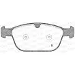 Jeu de 4 plaquettes de frein avant OPEN PARTS BPA1397.00 - Visuel 2