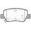 Jeu de 4 plaquettes de frein arrière OPEN PARTS BPA1403.02 - Visuel 1