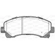 Jeu de 4 plaquettes de frein avant OPEN PARTS BPA1407.00 - Visuel 1