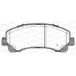 Jeu de 4 plaquettes de frein avant OPEN PARTS BPA1407.00 - Visuel 2