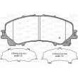Jeu de 4 plaquettes de frein avant OPEN PARTS BPA1407.12 - Visuel 1