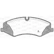 Jeu de 4 plaquettes de frein avant OPEN PARTS BPA1409.00 - Visuel 1