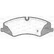 Jeu de 4 plaquettes de frein avant OPEN PARTS BPA1409.00 - Visuel 2