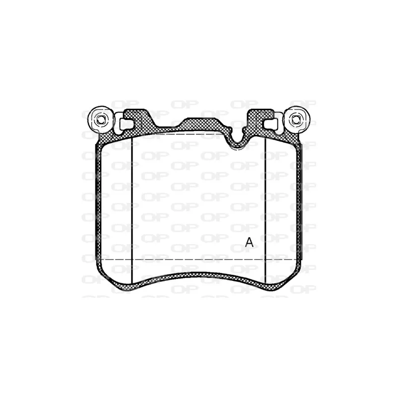 Jeu de 4 plaquettes de frein avant OPEN PARTS BPA1413.00