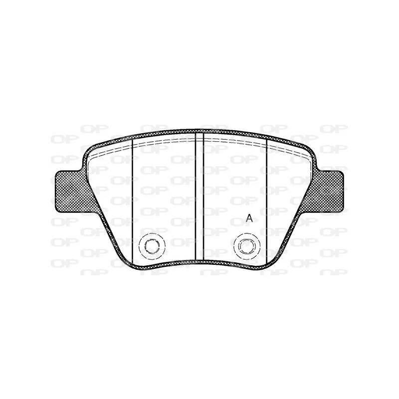 Jeu de 4 plaquettes de frein arrière OPEN PARTS BPA1420.00