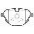 Jeu de 4 plaquettes de frein arrière OPEN PARTS BPA1421.00 - Visuel 1