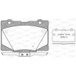 Jeu de 4 plaquettes de frein avant OPEN PARTS BPA1422.02 - Visuel 1