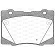 Jeu de 4 plaquettes de frein avant OPEN PARTS BPA1422.02 - Visuel 2