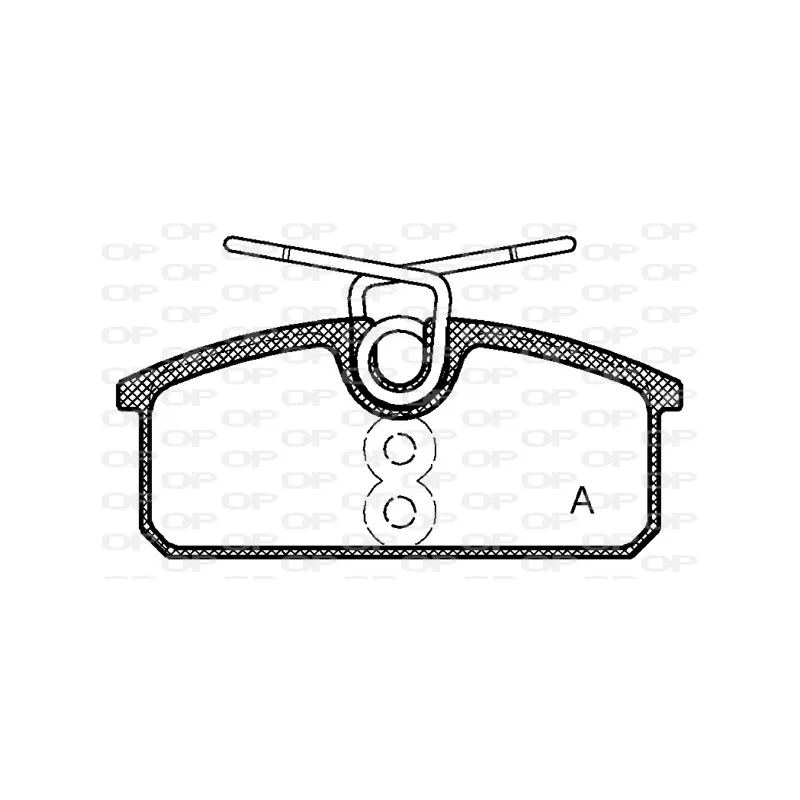 Jeu de 4 plaquettes de frein arrière OPEN PARTS BPA1424.00