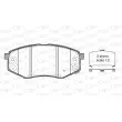 Jeu de 4 plaquettes de frein avant OPEN PARTS BPA1426.02 - Visuel 1