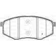 Jeu de 4 plaquettes de frein avant OPEN PARTS BPA1426.02 - Visuel 2