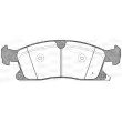 Jeu de 4 plaquettes de frein avant OPEN PARTS BPA1430.02 - Visuel 1