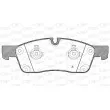 Jeu de 4 plaquettes de frein avant OPEN PARTS BPA1430.10 - Visuel 1