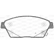 Jeu de 4 plaquettes de frein avant OPEN PARTS BPA1431.02 - Visuel 1