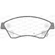 Jeu de 4 plaquettes de frein avant OPEN PARTS BPA1431.12 - Visuel 1