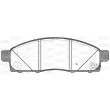 Jeu de 4 plaquettes de frein avant OPEN PARTS BPA1434.02 - Visuel 1
