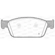 Jeu de 4 plaquettes de frein avant OPEN PARTS BPA1440.01 - Visuel 2