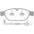 Jeu de 4 plaquettes de frein avant OPEN PARTS BPA1441.02 - Visuel 1