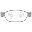 Jeu de 4 plaquettes de frein avant OPEN PARTS BPA1441.02 - Visuel 2