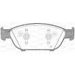 Jeu de 4 plaquettes de frein avant OPEN PARTS BPA1441.12 - Visuel 2