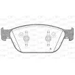 Jeu de 4 plaquettes de frein avant OPEN PARTS BPA1443.02 - Visuel 2
