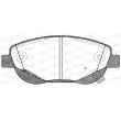 Jeu de 4 plaquettes de frein avant OPEN PARTS BPA1448.02 - Visuel 1