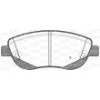 Jeu de 4 plaquettes de frein avant OPEN PARTS BPA1448.02 - Visuel 2