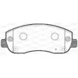 Jeu de 4 plaquettes de frein avant OPEN PARTS BPA1449.01 - Visuel 2
