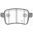 Jeu de 4 plaquettes de frein arrière OPEN PARTS BPA1450.02 - Visuel 2