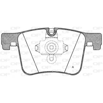 Jeu de 4 plaquettes de frein avant OPEN PARTS BPA1457.00