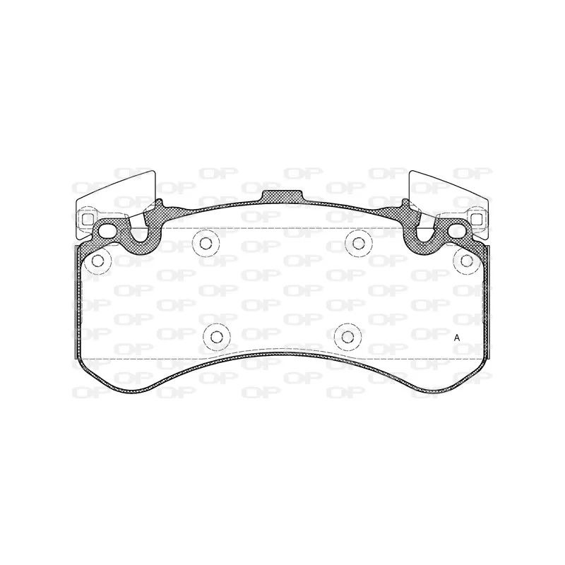 Jeu de 4 plaquettes de frein avant OPEN PARTS BPA1463.00
