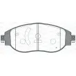 Jeu de 4 plaquettes de frein avant OPEN PARTS BPA1470.00 - Visuel 1