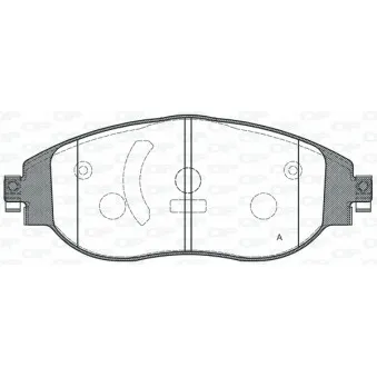 Jeu de 4 plaquettes de frein avant OPEN PARTS BPA1470.00