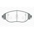 Jeu de 4 plaquettes de frein avant OPEN PARTS BPA1470.00 - Visuel 2