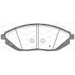 Jeu de 4 plaquettes de frein avant OPEN PARTS BPA1472.02 - Visuel 2