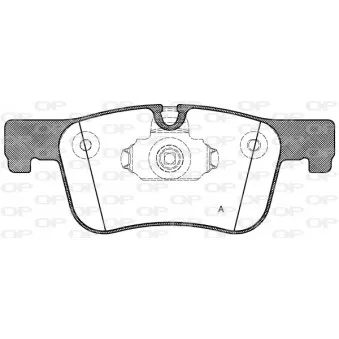 Jeu de 4 plaquettes de frein avant OPEN PARTS BPA1478.00