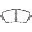 Jeu de 4 plaquettes de frein avant OPEN PARTS BPA1481.02 - Visuel 2