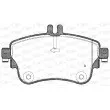 Jeu de 4 plaquettes de frein avant OPEN PARTS BPA1487.08 - Visuel 1